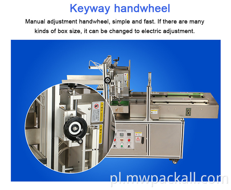 Automatyczne pudełko na pudełko z uszczelnieniem kleju